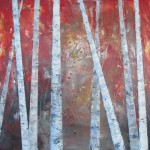 Williams Trees Encaustic Painting